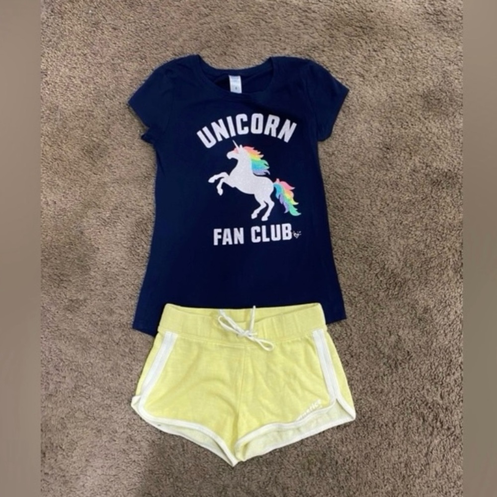 Girls Justice Unicorn Fan Club Outfit size 8